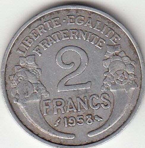 Pièce De 2 Frs Morlon 1958 Tb.-Ttb .