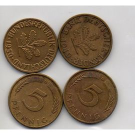 Pièces De 5 Pfennigs