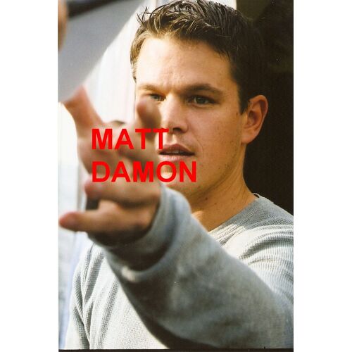 Photo 10x15cm Acteur Cinema Americain Matt Damon