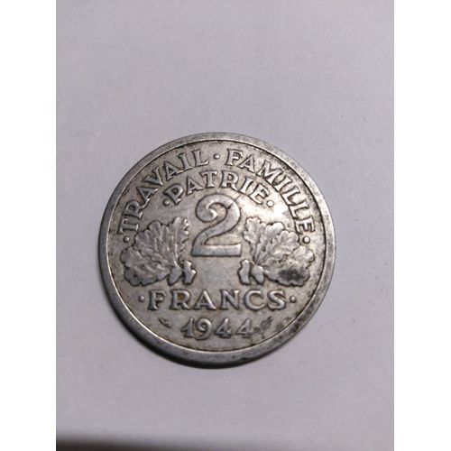 Une Pièce De 2 Francs Francisque Bazor 1944 Atelier B