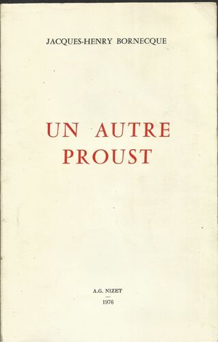Un Autre Proust