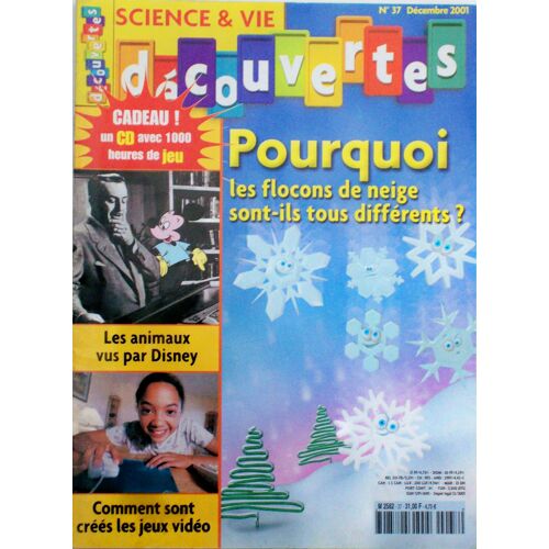 Science & Vie Découvertes N°37: Pourquoi Les Flocons De Neige Sont-Ils Tous Différents?