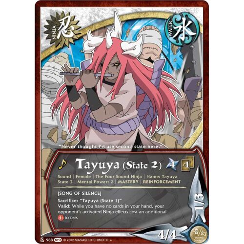 Ni 988 Tayuya (State 2)(Song Of Silence) Série 19 Us Path Of Pain