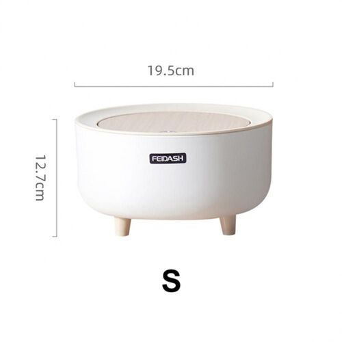 Poubelle En Bois Avec Couvercle, 2l/7l, Avec Couvercle, Pour Le Salon, Avec Couvercle À Pression, Corbeille De Bureau, Boîte De Rangement
