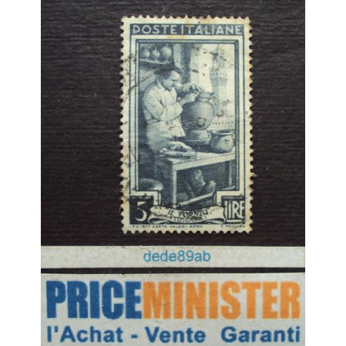 Italie.. 5 L . Série Travail : Il Tornio (Toscana) . Oblitéré.