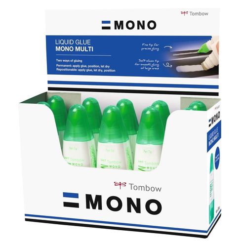 Tombow Set De 10 Colle Liquide Mono Multi Double Pointe 50 Ml