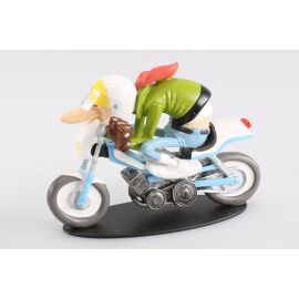Moto 1/18 Mbk Mobylette 51 Sport Joe Bar Team " Paul Posichon " Resine