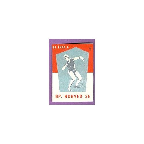 Etiquettes De Boîtes D´Allumettes Hongrie 1949-1964 : Athletisme Lancer Du Poids Feminin