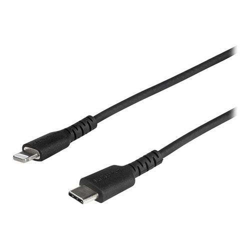 StarTech.com Câble USB-C vers Lightning Noir Robuste 1 m - Câble de Charge/Synchronistation USB Type C vers Lightning Fibre Aramide - iPad/iPhone 12 Certifié Apple Mfi (RUSBCLTMM1MB) - Câble...
