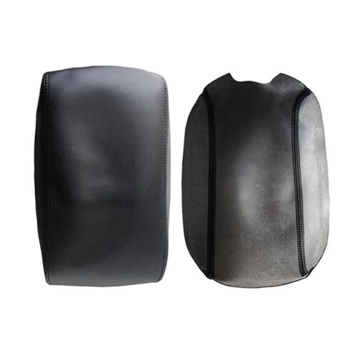 For 2012 -2017 Car Microfiber Leather Console Armrest Panel Cover Protective Trim Black