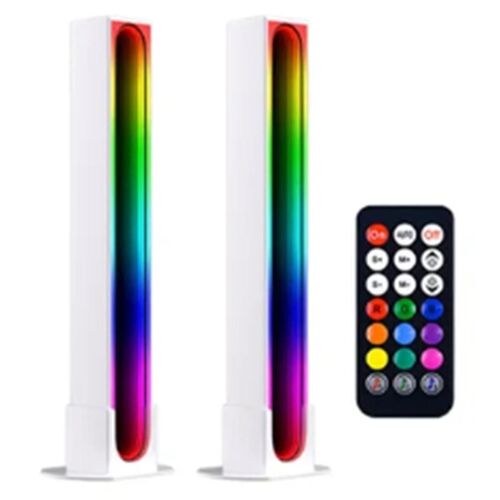 2 Pcs Ambiance Led Rgb Lumière Intelligent App Contrôle Atmosphère Lumière Jeu De Jeu Intelligent Lumière Deskt