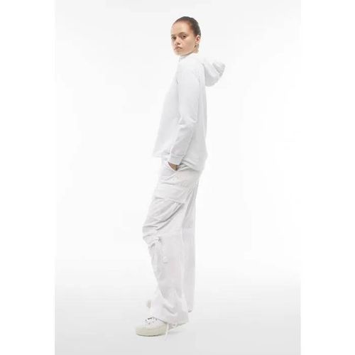 Pantalon Cargo - Freddy - Melanies403-Wx - Blanc - Taille Basse - Poches Fonctionnelles