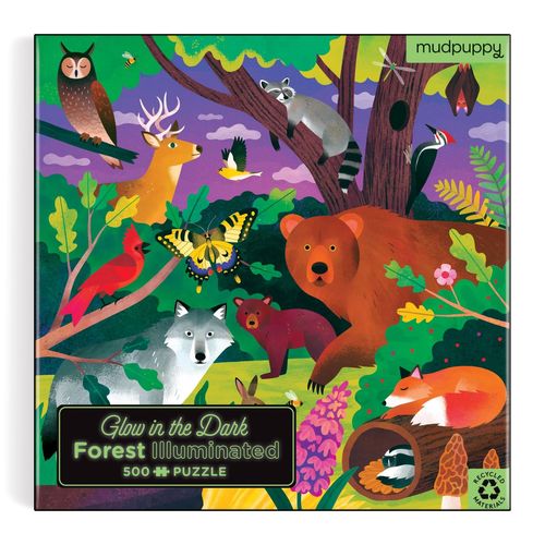 Mudpuppy Glow In Dark Puzzle/Forest Illuminated