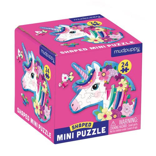 Mudpuppy 24 Piece Shaped Mini Puzzle/Unicorn