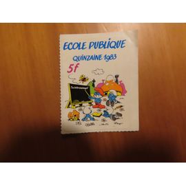 Quinzaine École Publique 1983 Les Schtroumpfs Par Peyo