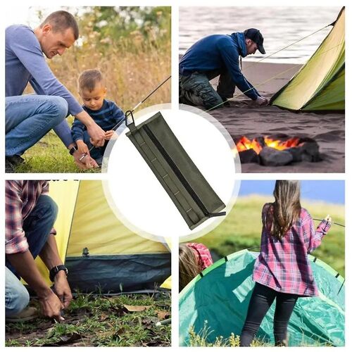 Camping Accessories Storage Bag Waterproof Pocket Camp Accessories Storage Peg Bag Heavy Duty Oxfor