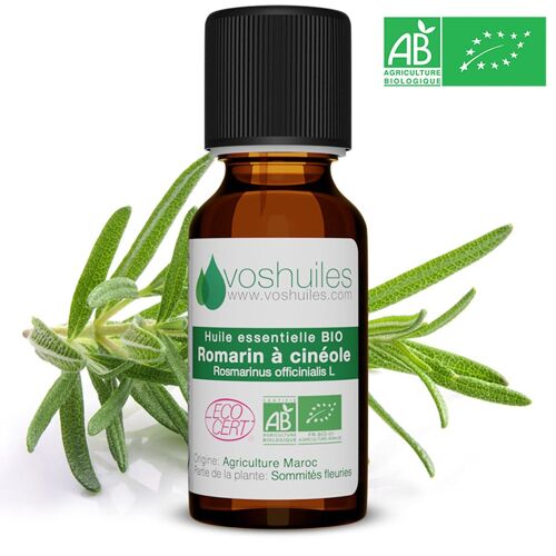 Huile Essentielle Bio De Romarin À Cinéole - 10ml 