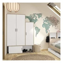 Camif - Armoire 4 Portes Gabin - Blanc