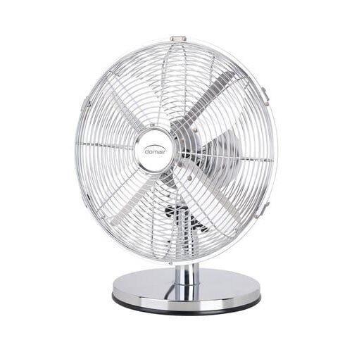 Domair - Ventilateur de table acier chromé Ø30 cm - Gris