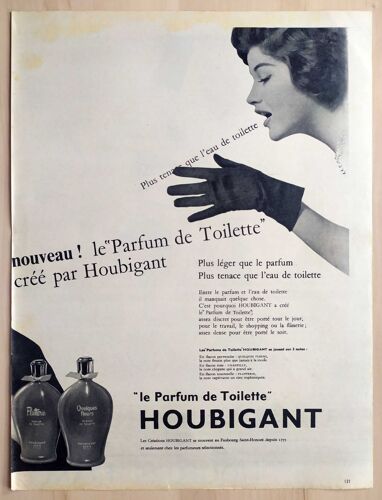 Publicité Papier - Parfum De Toilette Houbigant De 1957