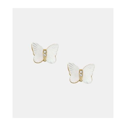 Fossil - Boucles D'oreilles Papillon - Blanc