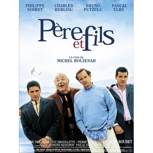Père Et Fils - Affiche Originale De Cinéma - Format 40x60 Cm - Un Film De Michel Boujenah Avec Philippe Noiret, Charles Berling, Bruno Putzulu, Pascal Elbé - Année 2002