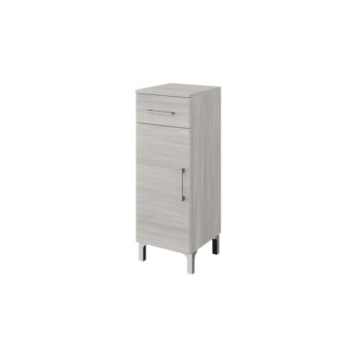 30CM ARMOIRE SALLE DE BAIN, PORTE ET TIROIR BOIS GRIS | RIMINI