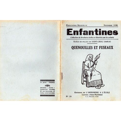 Enfantines N° 24. Quenouilles Et Fuseaux