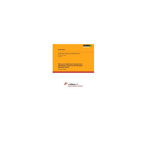China As An Optimum Currency Area - Something To Learn For The European Monetary Union?