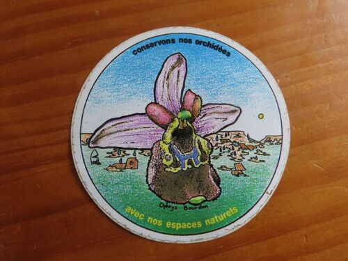 Autocollant Conservons Nos Orchidées Avec Nos Espaces Naturels