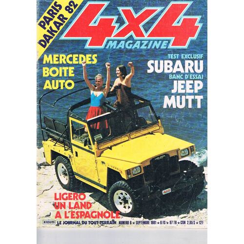 4x4 Magazine   N°6   Sept 1981 : Subaru Jeep Mutt