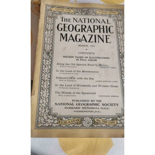 The National Geographic Magazine March 1923