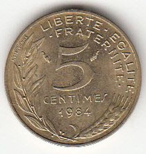 Pièce De 5c Lagriffoul Ttb-Sup.1984