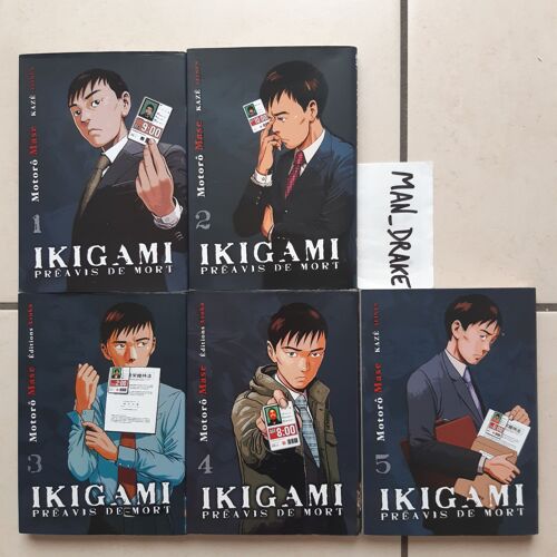 Ikigami Préavis De Mort Tomes 1 2 3 4 5 Lot 5 Mangas Seinen Kazé Asuka Motorô Mase Thriller D'anticipation Sociale Terrifiant De Réalisme
