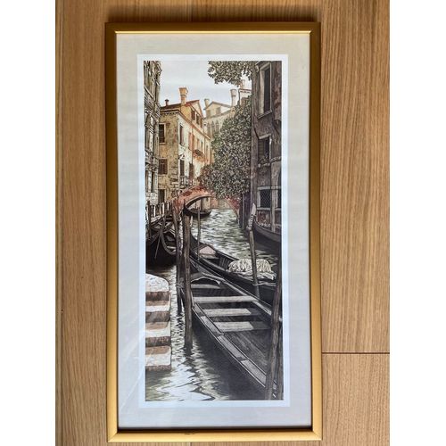 Reproduction D’Une Gravure Aquateinte De Venise 