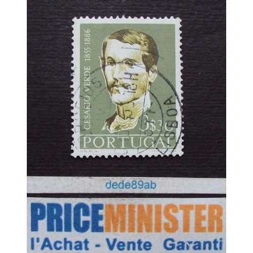 Portugal.. 3$30 . Cesario Verde (1855-1886) Oblitéré.