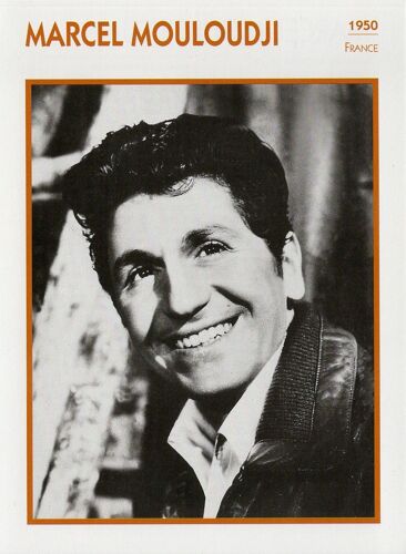 Fiche Portrait De Star Marcel Mouloudji