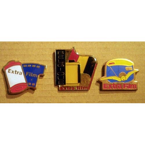 Lot De 3 Pin's "Extra Film"