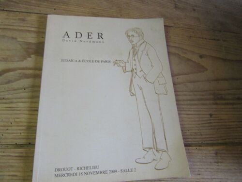 Ader David Nordmann Judaica Ecole De Paris Catalogue Vente 18 Novembre 2009