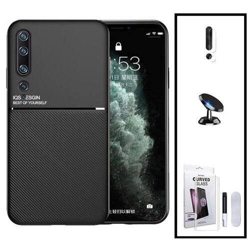 Kit Coque Magnétique Lux + Verre Trempé Nano Incurvé Uv + Film Caméra Arrière + Support Magnétique Pour Xiaomi Mi 10 5g