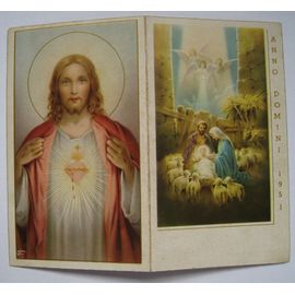 Anno Domini 1951. Calendrier De Poche. Religion. Jesus, Christ.