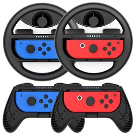 Ensemble De Poignées De Volant Pour Nintendo Switch Oled Stores Petite Poignée Droite Console De Jeu Ns Contrôleur De Marché Rapide 4 Pièces