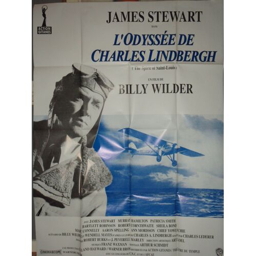 L'odyssee De Charles Lindbergh - Affiche Pliee 120 X 160 - Billy Wilder - James Stewart - Aviation