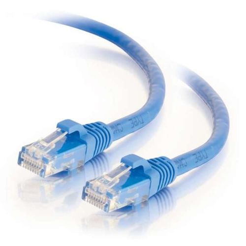 C2G - Cordon de raccordement - RJ-45 (M) pour RJ-45 (M) - 1.5 m - UTP - CAT 6a - démarré, sans crochet - bleu
