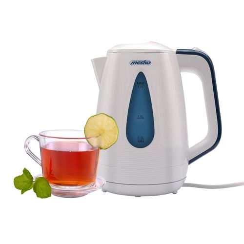 Bouilloire électrique sans fil. 1,7L filtre anti-calcaire base 360º Mesko MS 1261
