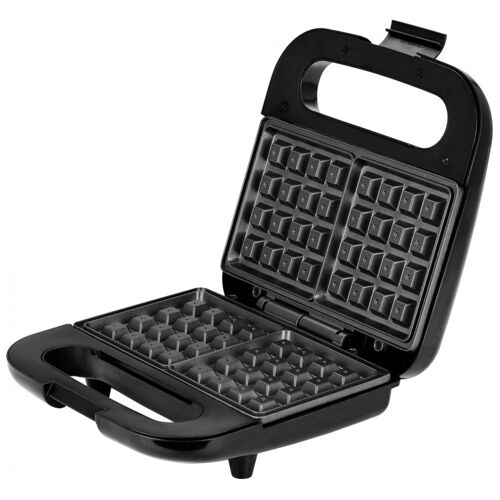 Gaufrier professionnel pour 2 gaufres belges épaisses, température automatique, 1000W, Noir/Argent, MPM, MGO-39M
