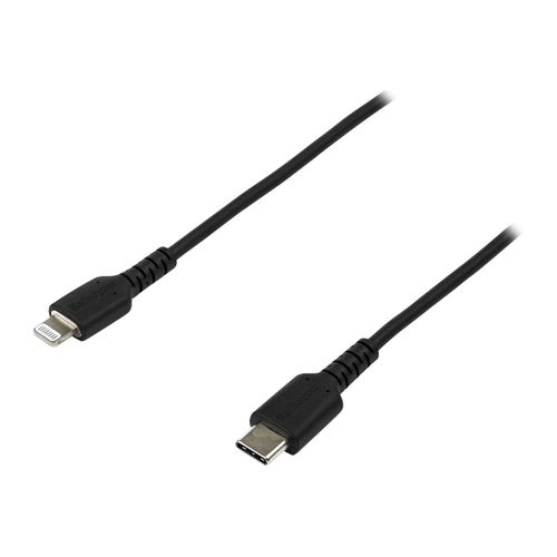 StarTech.com Câble USB-C vers Lightning Noir Robuste 2 m - Câble de Charge/Synchronistation USB Type C vers Lightning Fibre Aramide - iPad/iPhone 12 Certifié Apple Mfi (RUSBCLTMM2MB) - Câble...