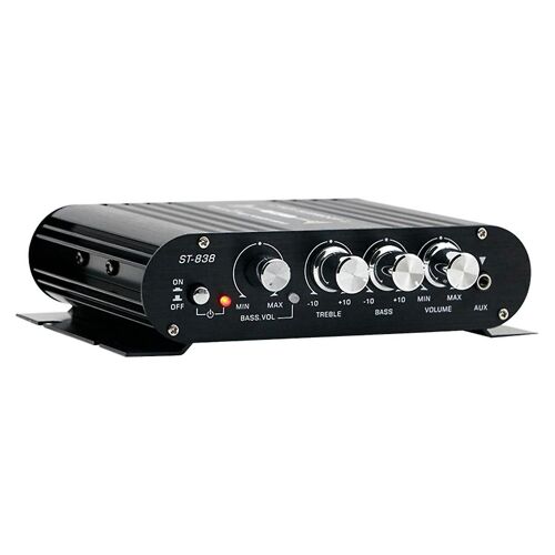 Black Car Bluetooth Amplifier HiFi Home Audio Multi-Function Speaker Professional Fever for Car (A