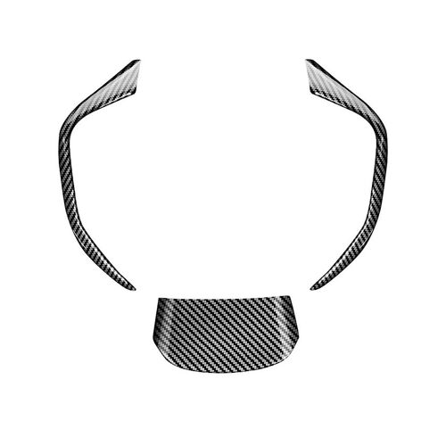 3pcs/Set Car Carbon Fiber Style Steering Wheel Decoration Cover Trim Sticker For Prius 60 Series 20