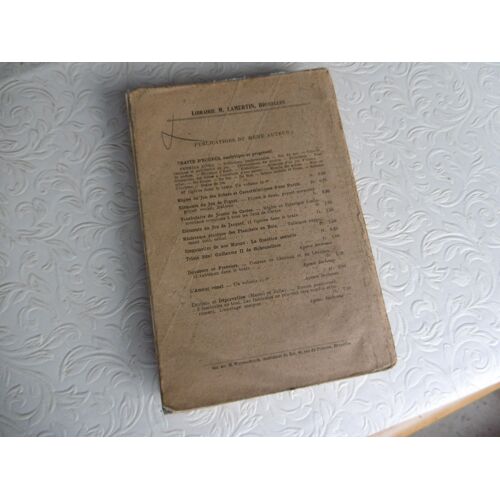 Rare Ancien Livre Traité D'échecs Analytique Progressif - Deuxième Livre - Eléments Des Combinaisons André Lonchay